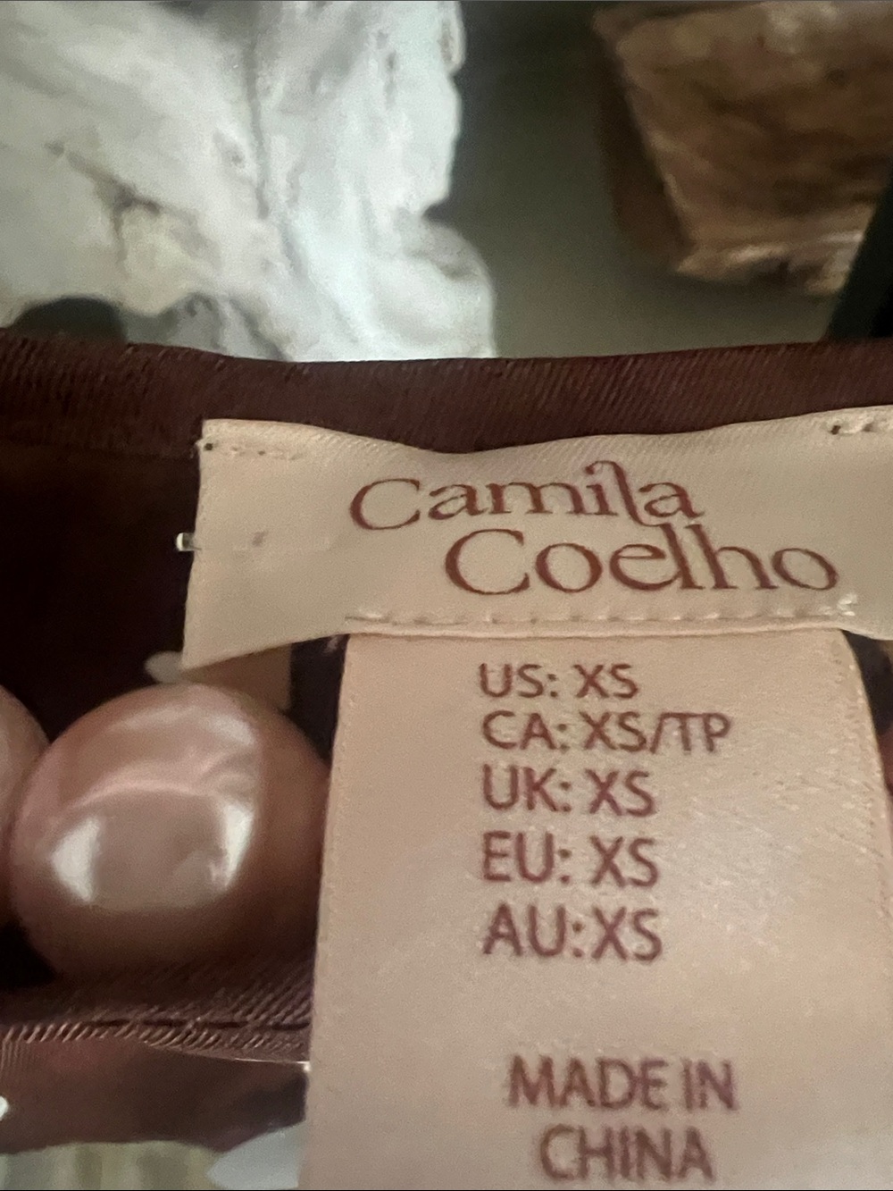 Camila Coelho brown Polka Dot Tie-Shoulder Mini Dress - Picture 2 of 3